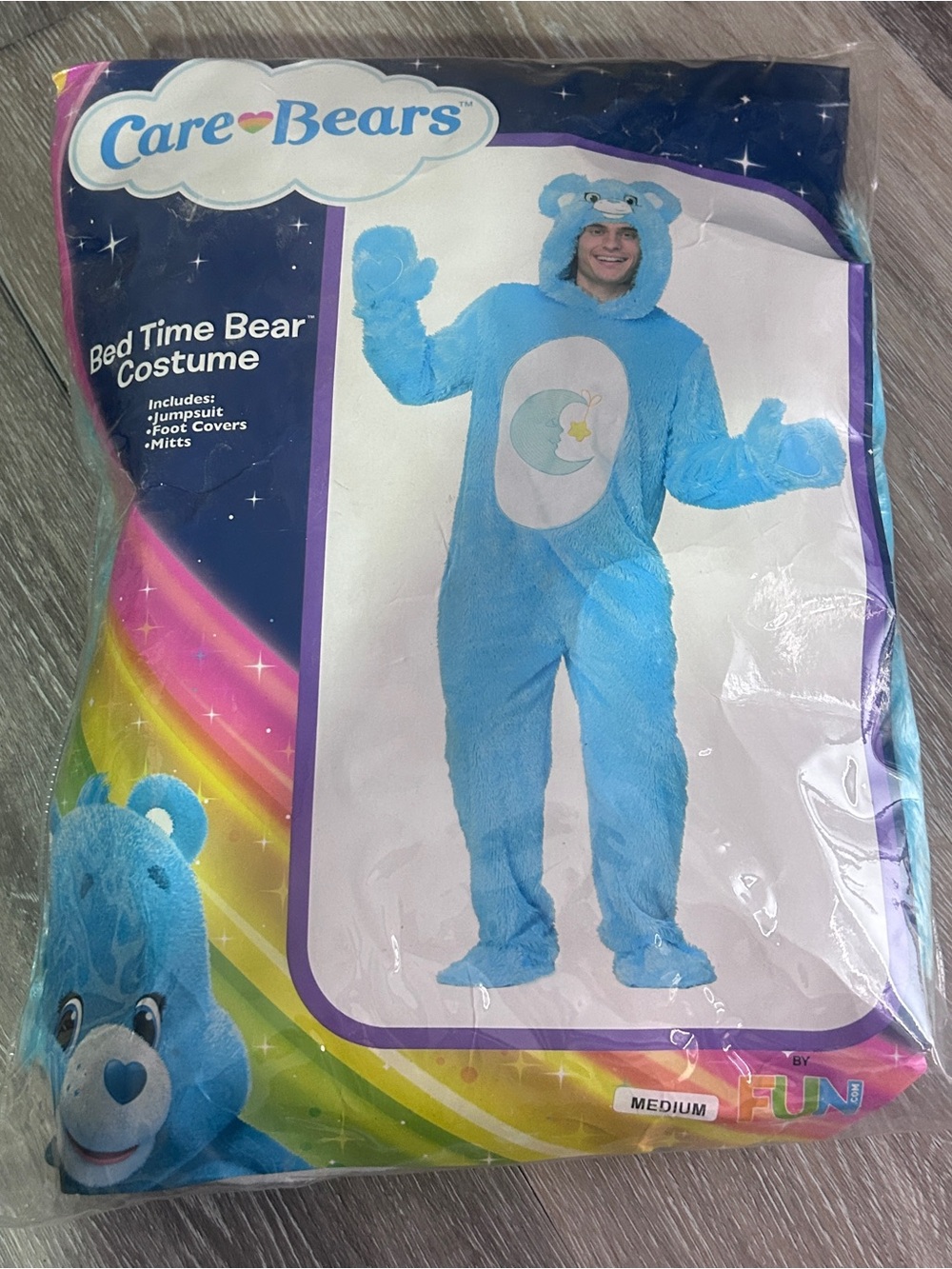 Classic Bedtime Bear Care Bears Costume for Adults Size Medium - Picture 13 of 13